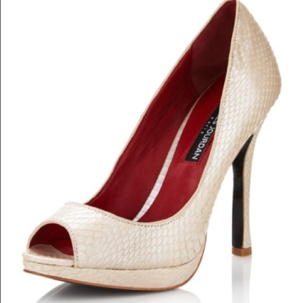 Charles Jourdan Peep Toe Stiletto Elroy 8.5